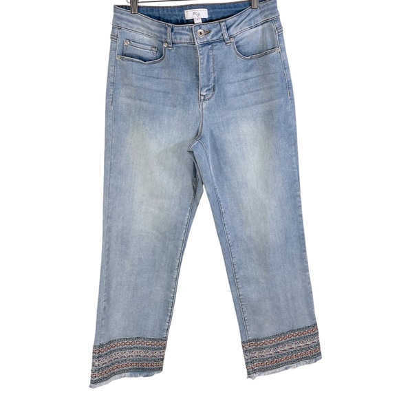 Manstream Boutique Straight Crop Jean With Bottom Detail Size 8 - Picture 2 of 13